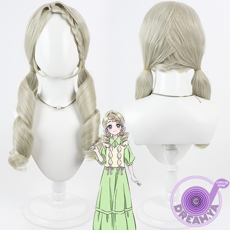 Synthetic Wigs - Parrucca cosplay Kurusu Eriza verde chiaro,