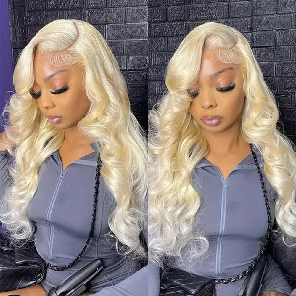 613 Blonde Body Wave Lace Front Wig - Parrucche in Capelli Umani 613 Biondo
