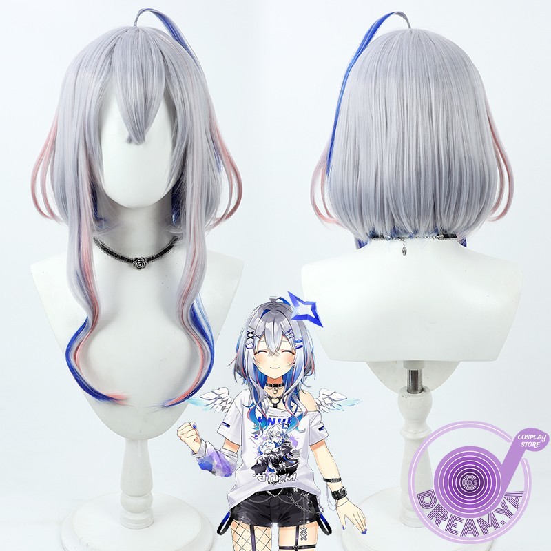 Synthetic Wigs - Parrucca cosplay Amane Kanata Vtuber Grigio