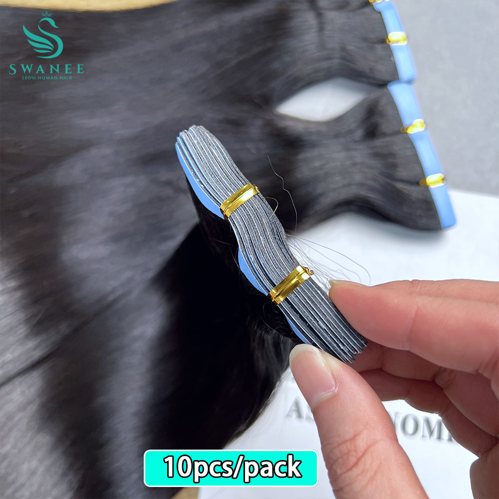 Invisible Tape In Extensions Real Hair - Mini nastro dritto nelle estensioni dei