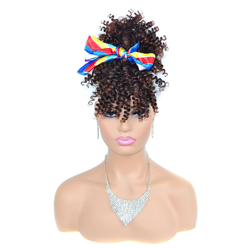 Drawstring Afro Curly Puff Ponytail - Coda di Cavallo Afro Kinky Ricci