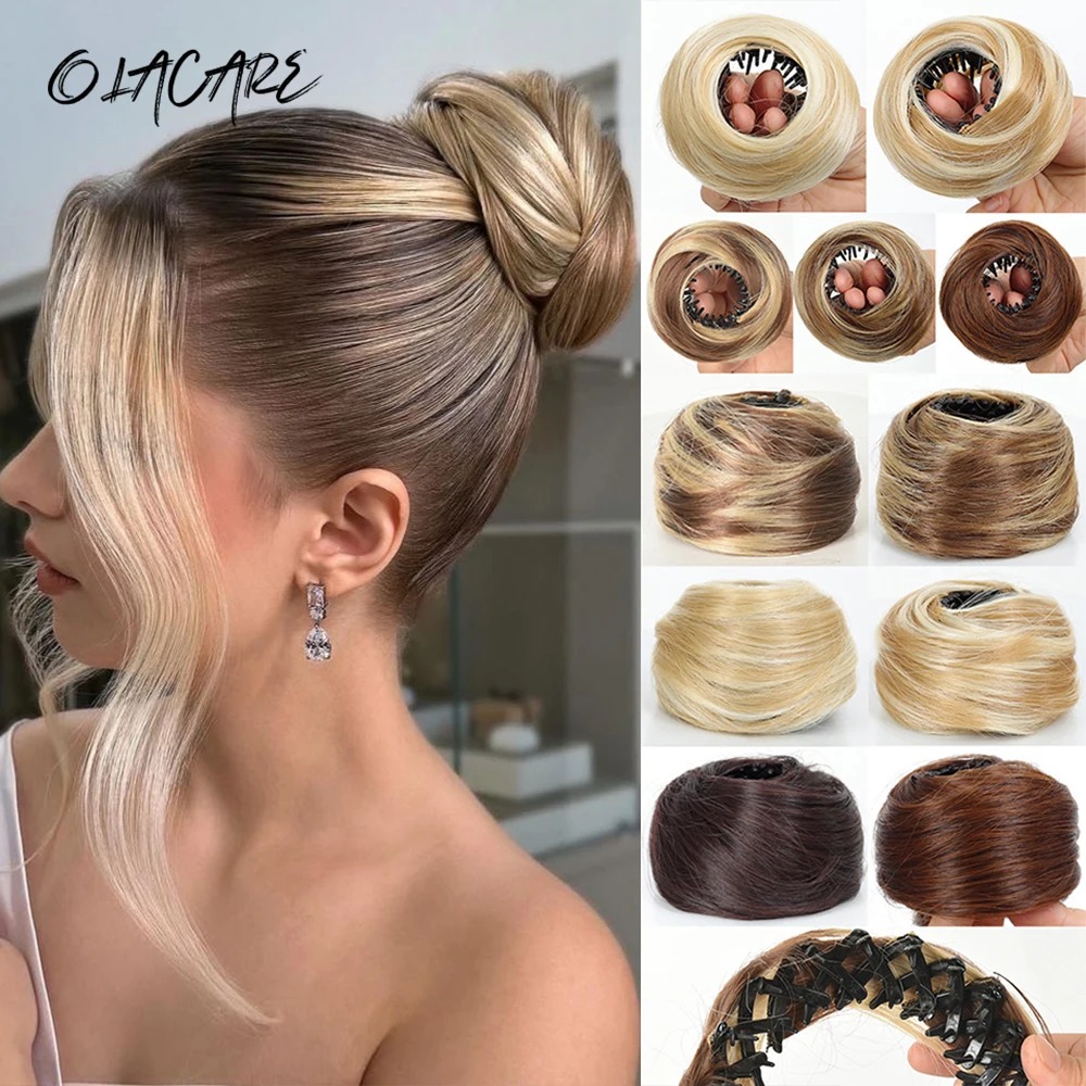 Claw Clip Messy Bun Hair Piece - Fermaglio per capelli sintetico a forma