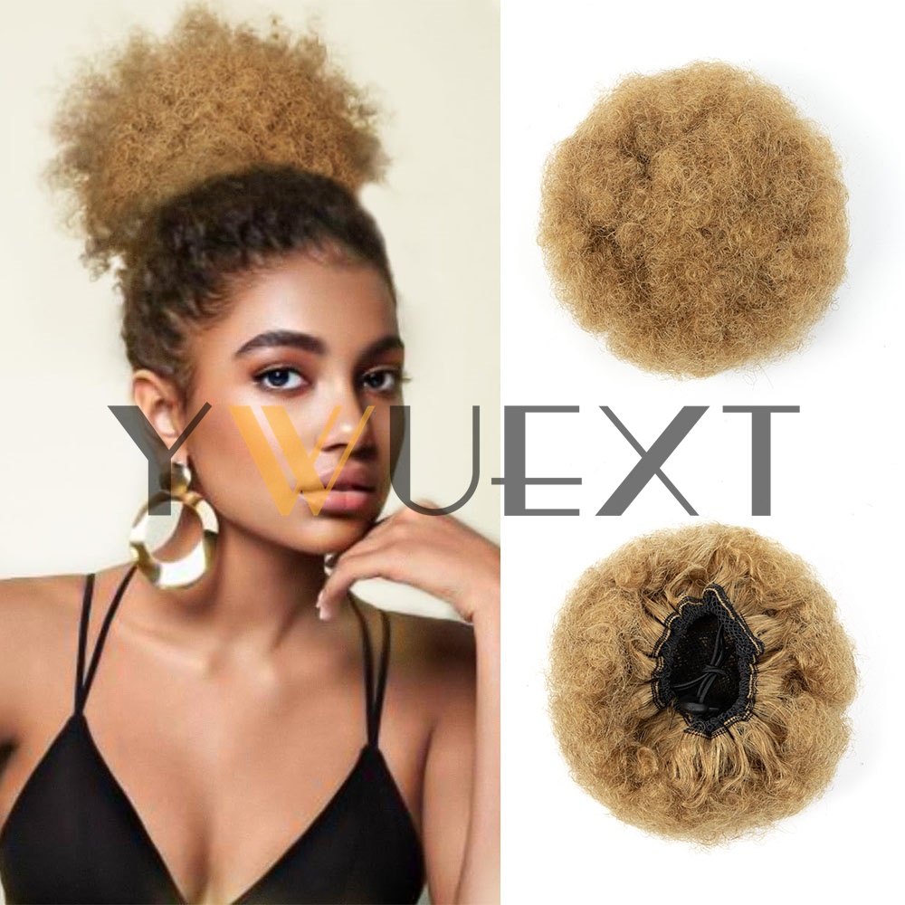 YWUEXT Honey Gold Afro Kinky P - Drawstring Afro Curly Puff Ponytail recensione e prezzo