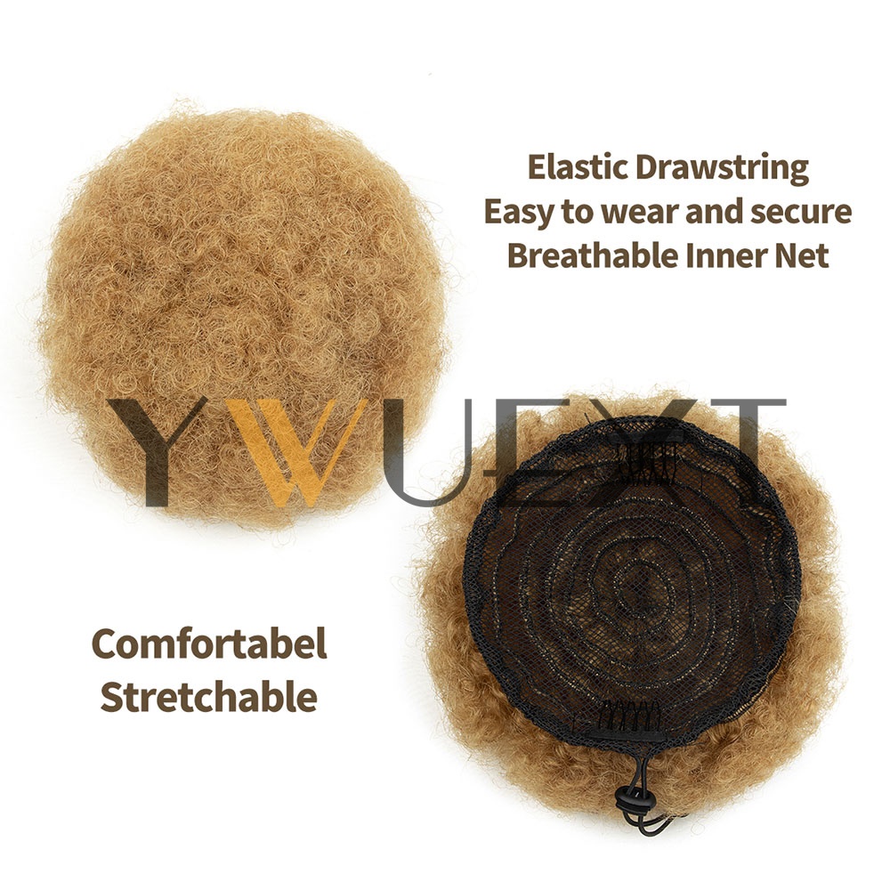 YWUEXT Honey Gold Afro Kinky P - Drawstring Afro Curly Puff Ponytail recensione e prezzo