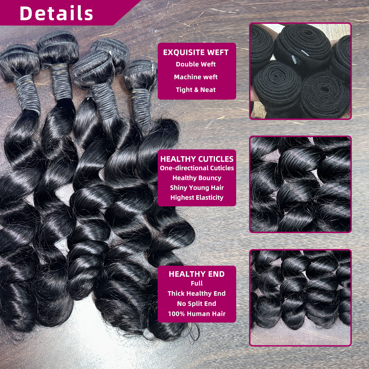 Extensioni di capelli umani ve - Deep Wave 3 Bundles With Closure recensione e prezzo