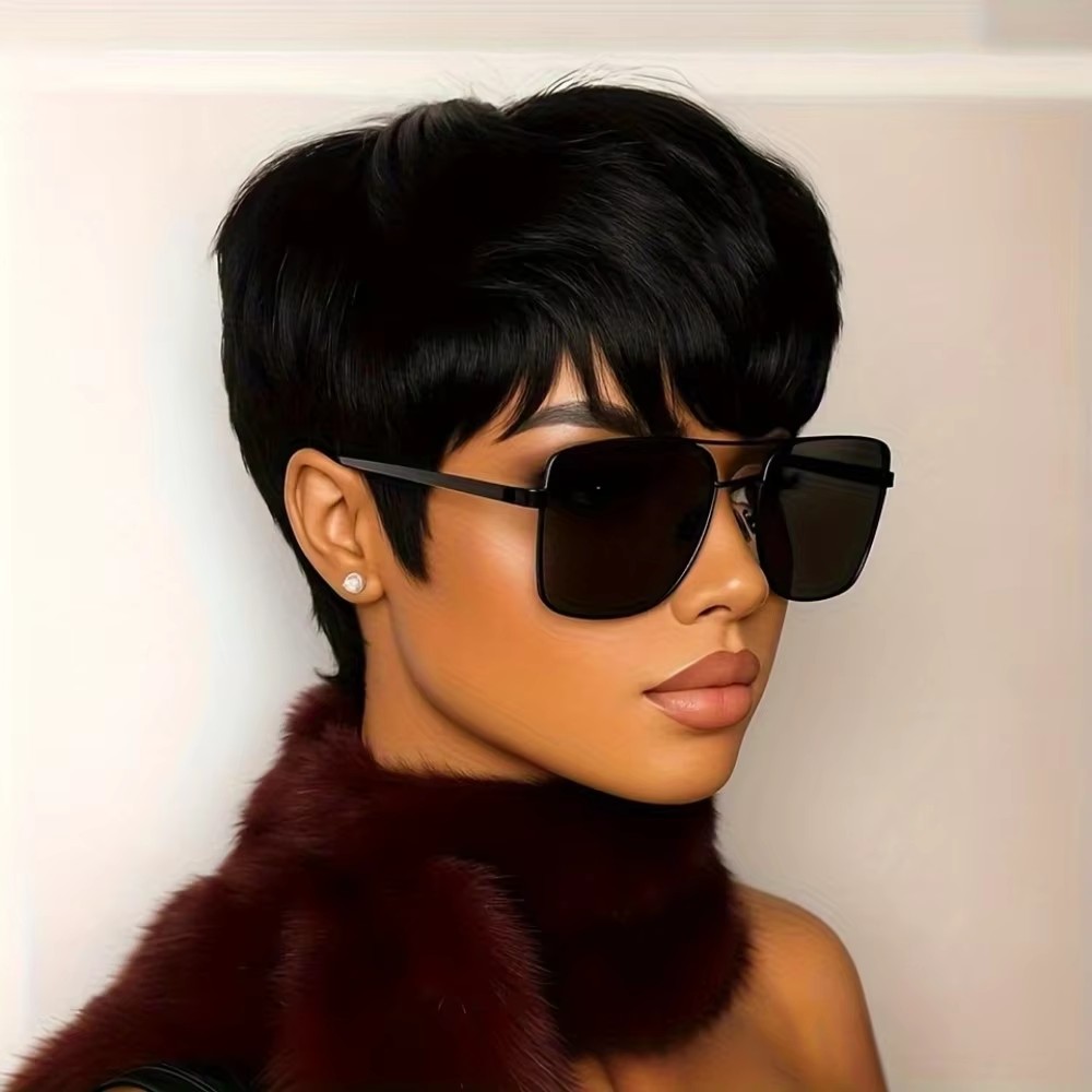 Parrucca corta da donna con ta - Short Pixie Cut Wig Human Hair Cheap recensione e prezzo