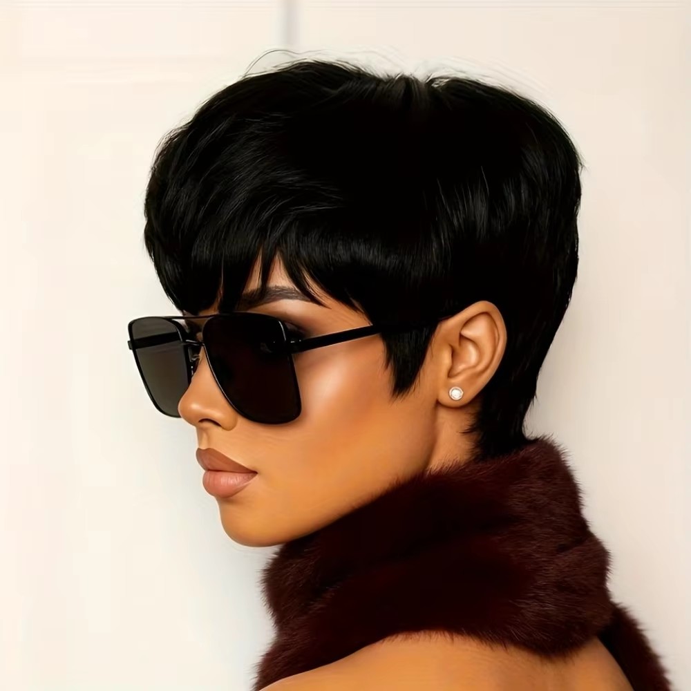 Parrucca corta da donna con ta - Short Pixie Cut Wig Human Hair Cheap recensione e prezzo