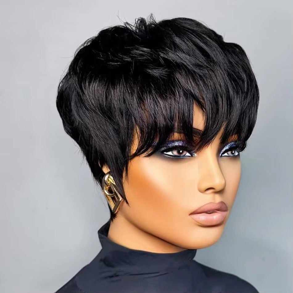 Parrucca corta da donna con ta - Short Pixie Cut Wig Human Hair Cheap recensione e prezzo