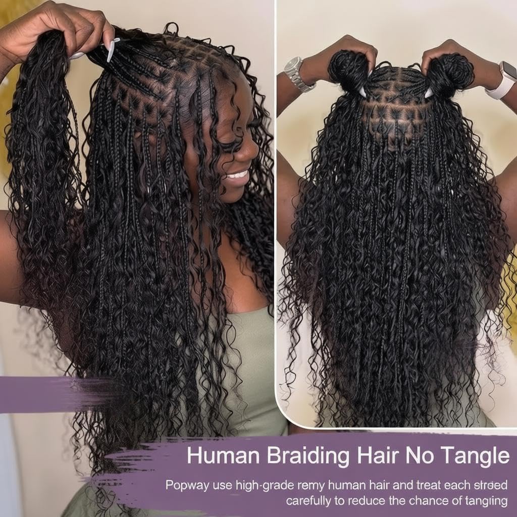 Capelli Umani per Trecce Boho, - Water Wave Bulk Human Hair For Braiding recensione e prezzo