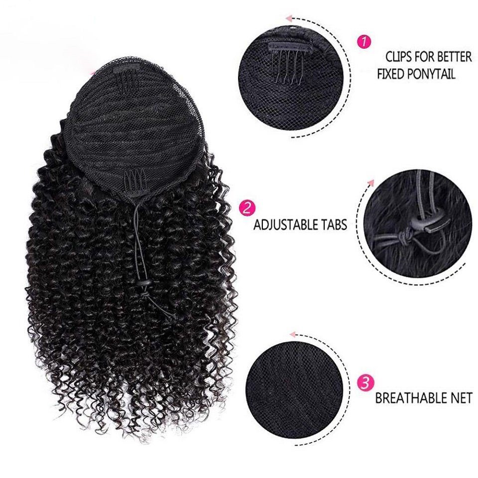Coda di cavallo afro riccia co - Seamless Clip In Hair Extensions Human Hair recensione e prezzo