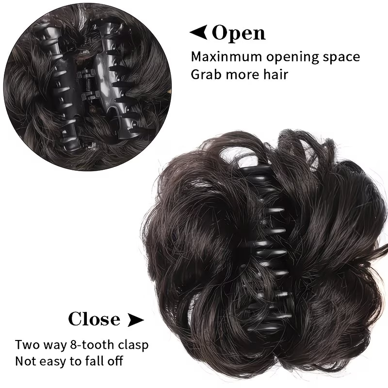 Chignon Sintetico a Coda di Ca - Claw Clip Messy Bun Hair Piece recensione e prezzo