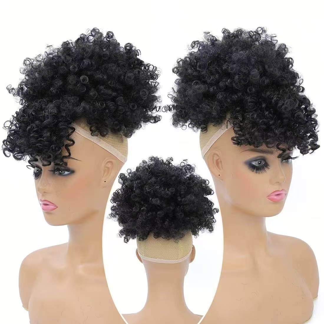 Coda di Cavallo Corta con Coul - Drawstring Afro Curly Puff Ponytail recensione e prezzo