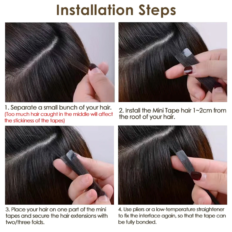 Mini nastro estensioni dei cap - Invisible Tape In Extensions Real Hair recensione e prezzo