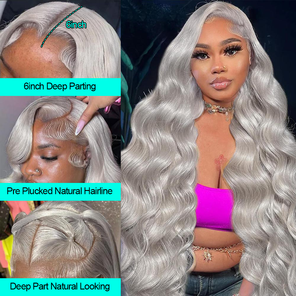 Cosplay Onda Del Corpo Argento - 613 Blonde Body Wave Lace Front Wig recensione e prezzo