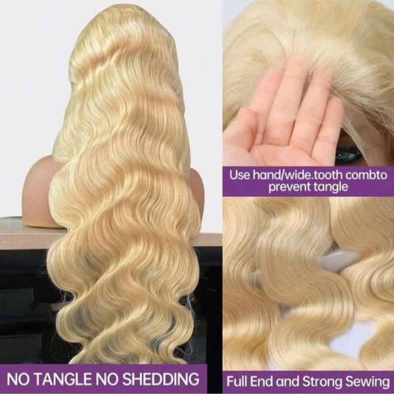 Parrucca per capelli umani bio - 613 Blonde Body Wave Lace Front Wig recensione e prezzo