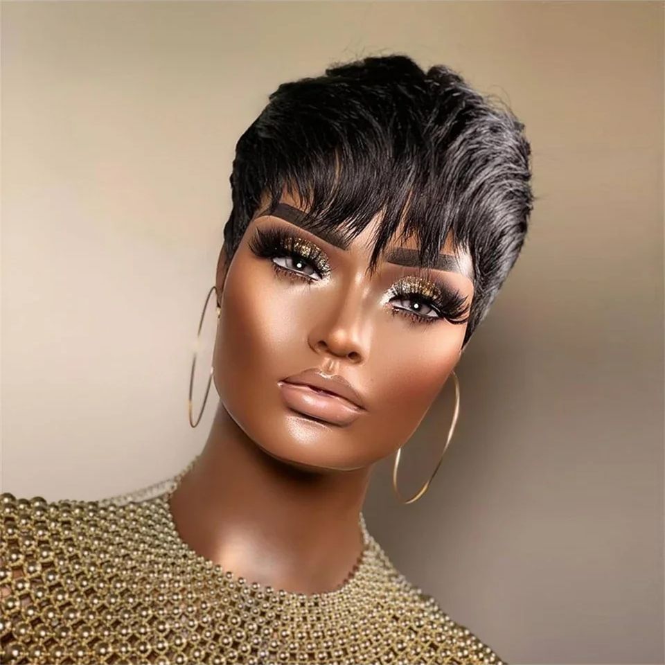 Parrucca corta diritta Bob Par - Short Pixie Cut Wig Human Hair Cheap recensione e prezzo