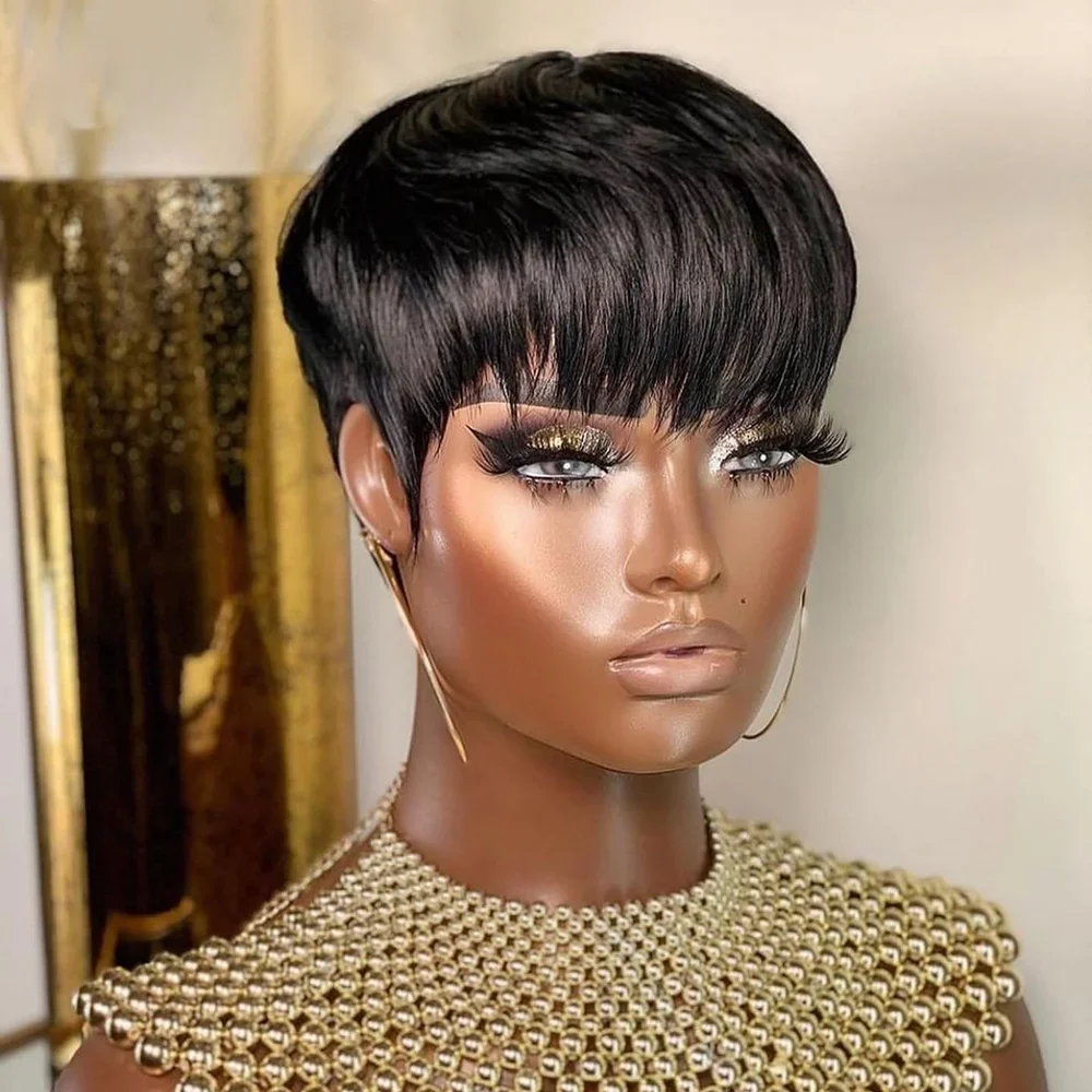 Parrucca corta diritta Bob Par - Short Pixie Cut Wig Human Hair Cheap recensione e prezzo