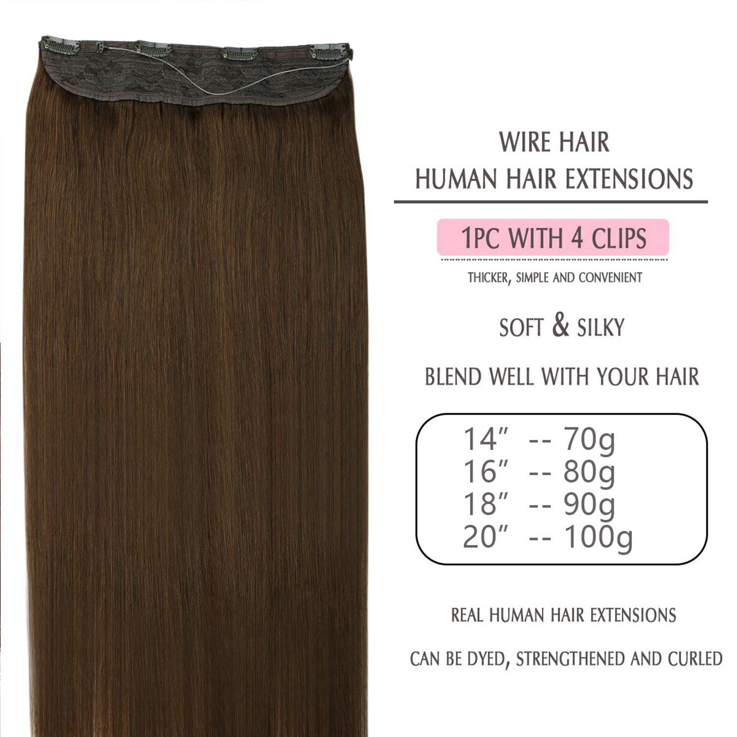 Extension per capelli invisibi - Seamless Clip In Hair Extensions Human Hair recensione e prezzo