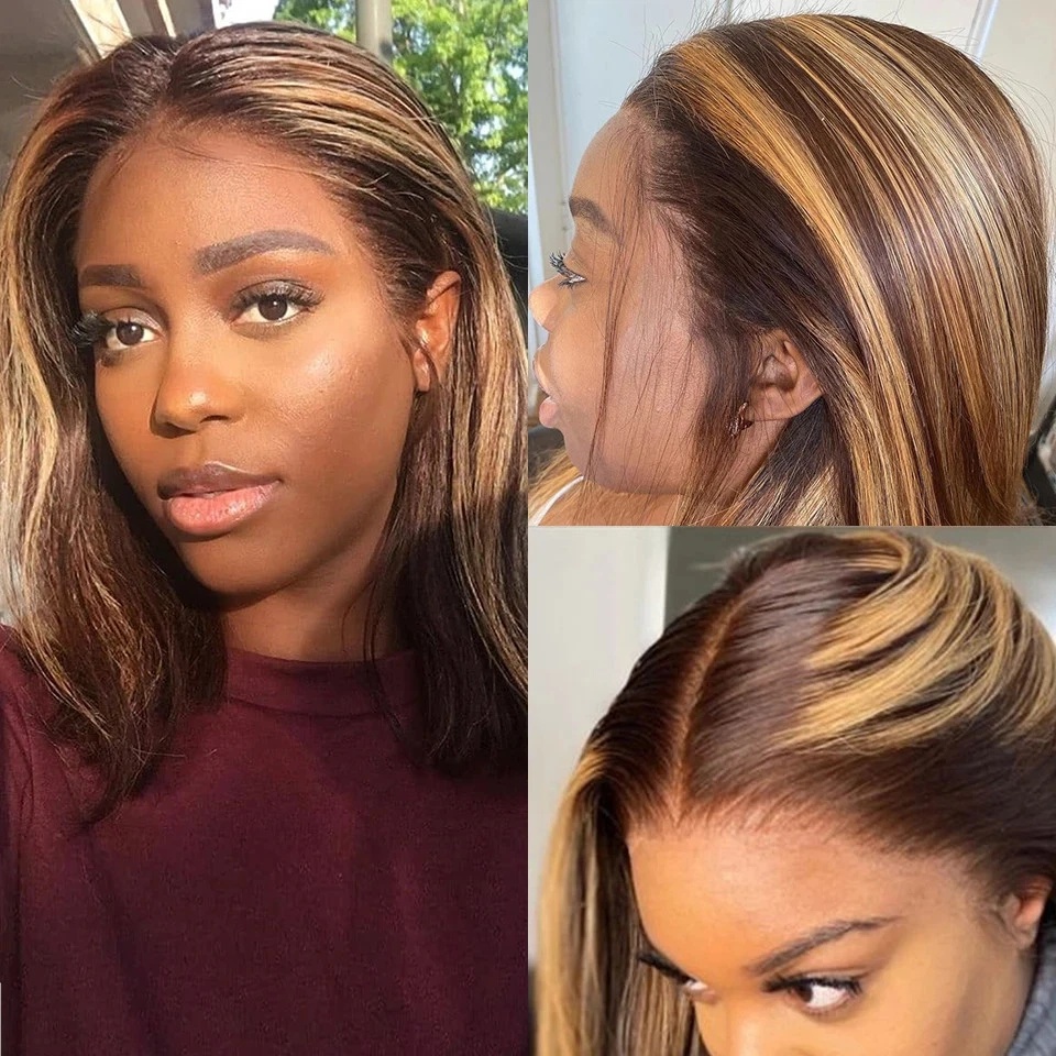 Parrucche Bob Liscio P4/27 con - Pre Parted 13X4 Lace Front Bob Wig recensione e prezzo