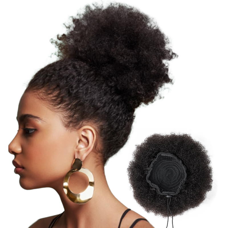 Capelli umani al 100% 8 pollic - Drawstring Afro Curly Puff Ponytail recensione e prezzo
