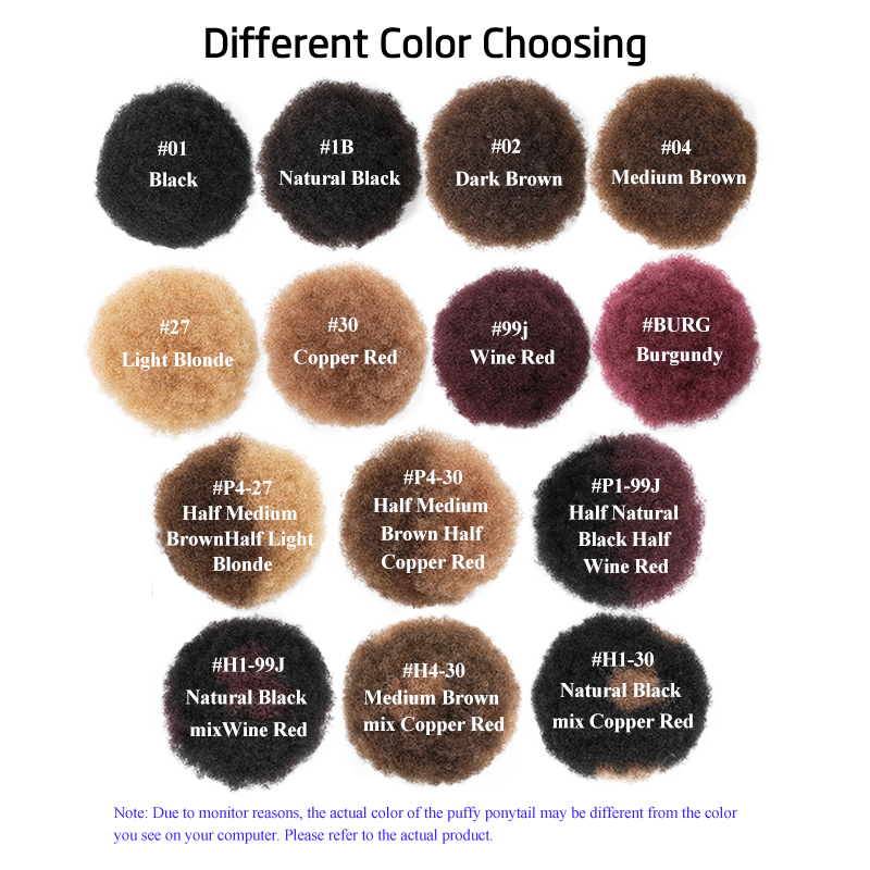 Capelli umani al 100% 8 pollic - Drawstring Afro Curly Puff Ponytail recensione e prezzo