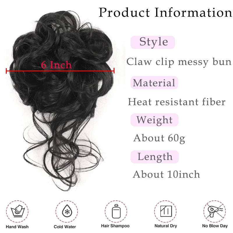 Chignon per capelli disordinat - Claw Clip Messy Bun Hair Piece recensione e prezzo