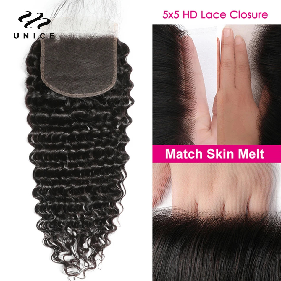 Chiusura in Pizzo HD 5x5 UNice - Deep Wave 3 Bundles With Closure recensione e prezzo