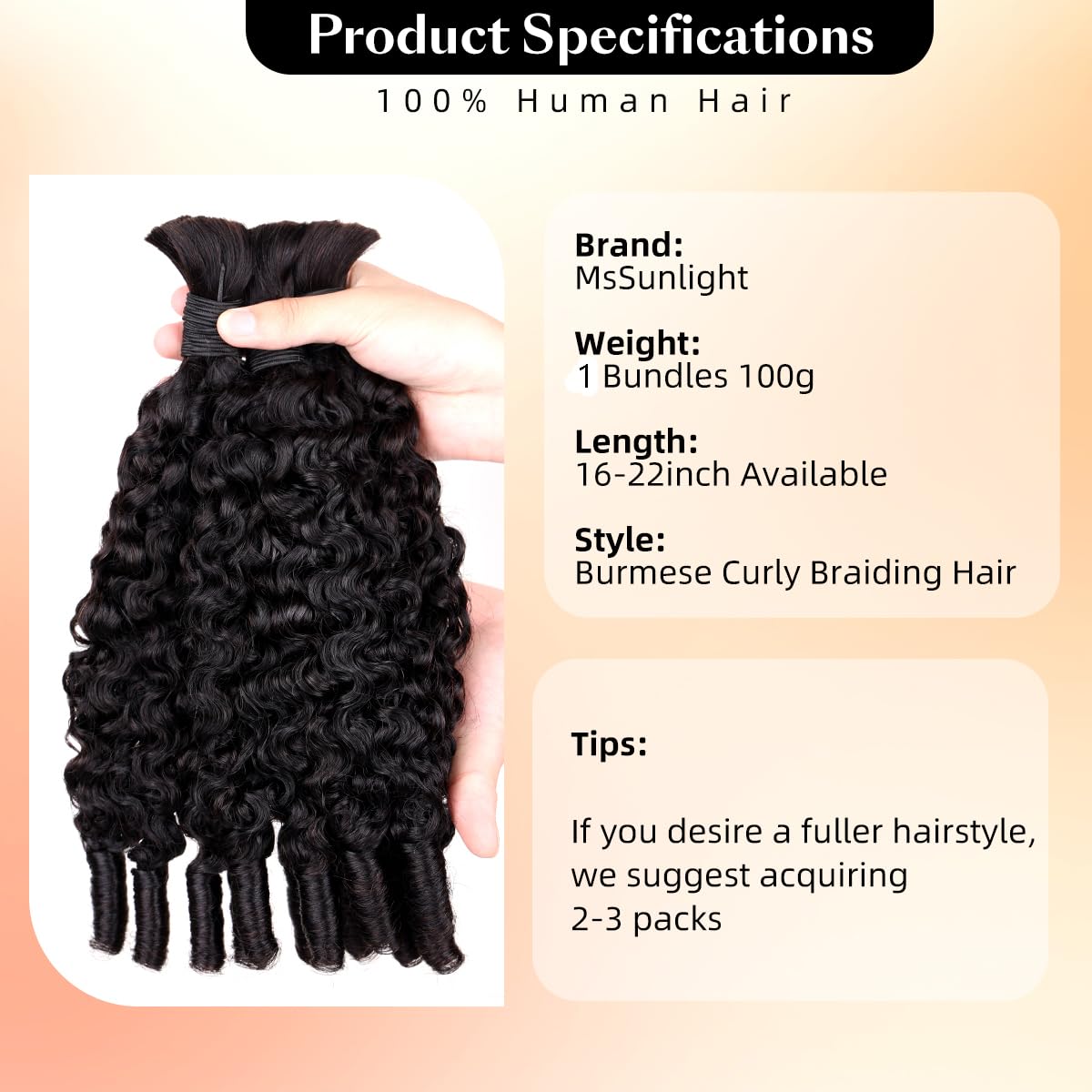 Capelli Umani 15A per Trecce B - Water Wave Bulk Human Hair For Braiding recensione e prezzo