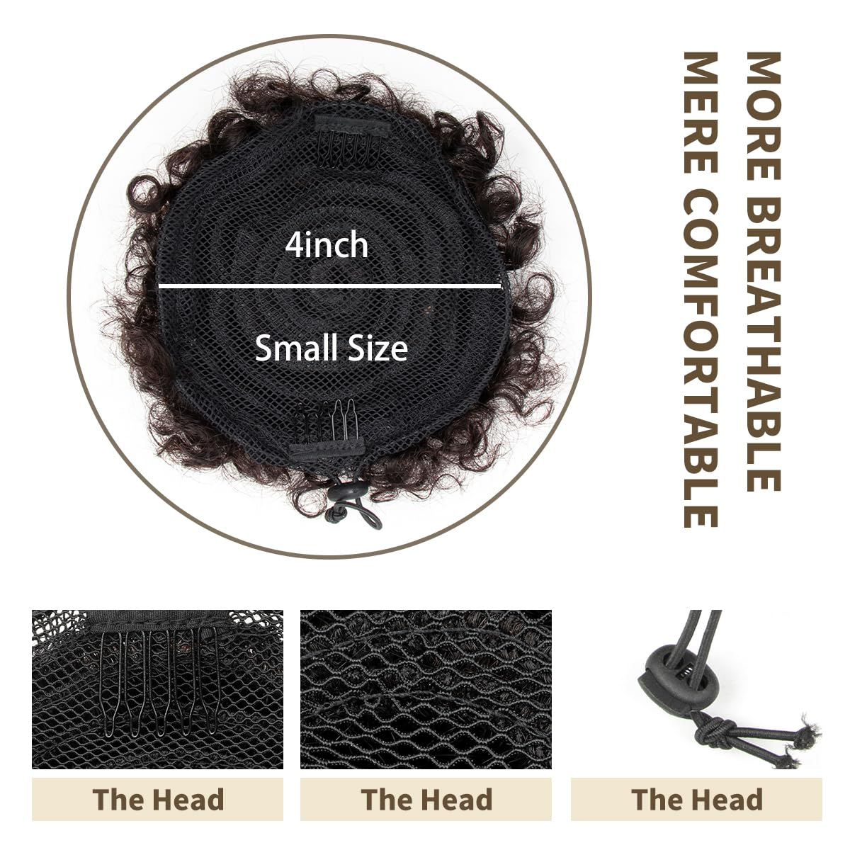 Coda di cavallo sintetica con  - Drawstring Afro Curly Puff Ponytail recensione e prezzo