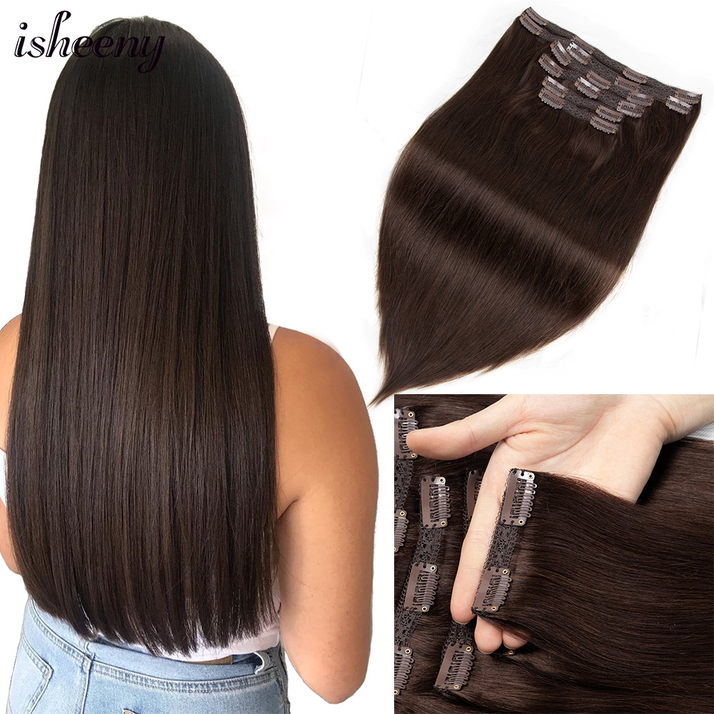 Isheeny 140-240G Clip di Volum - Seamless Clip In Hair Extensions Human Hair recensione e prezzo