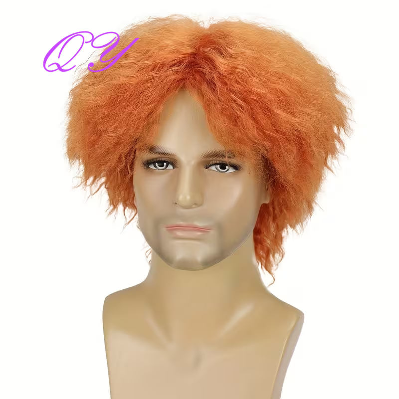 Parrucca Corta Arancione Afro  - Synthetic Wigs recensione e prezzo