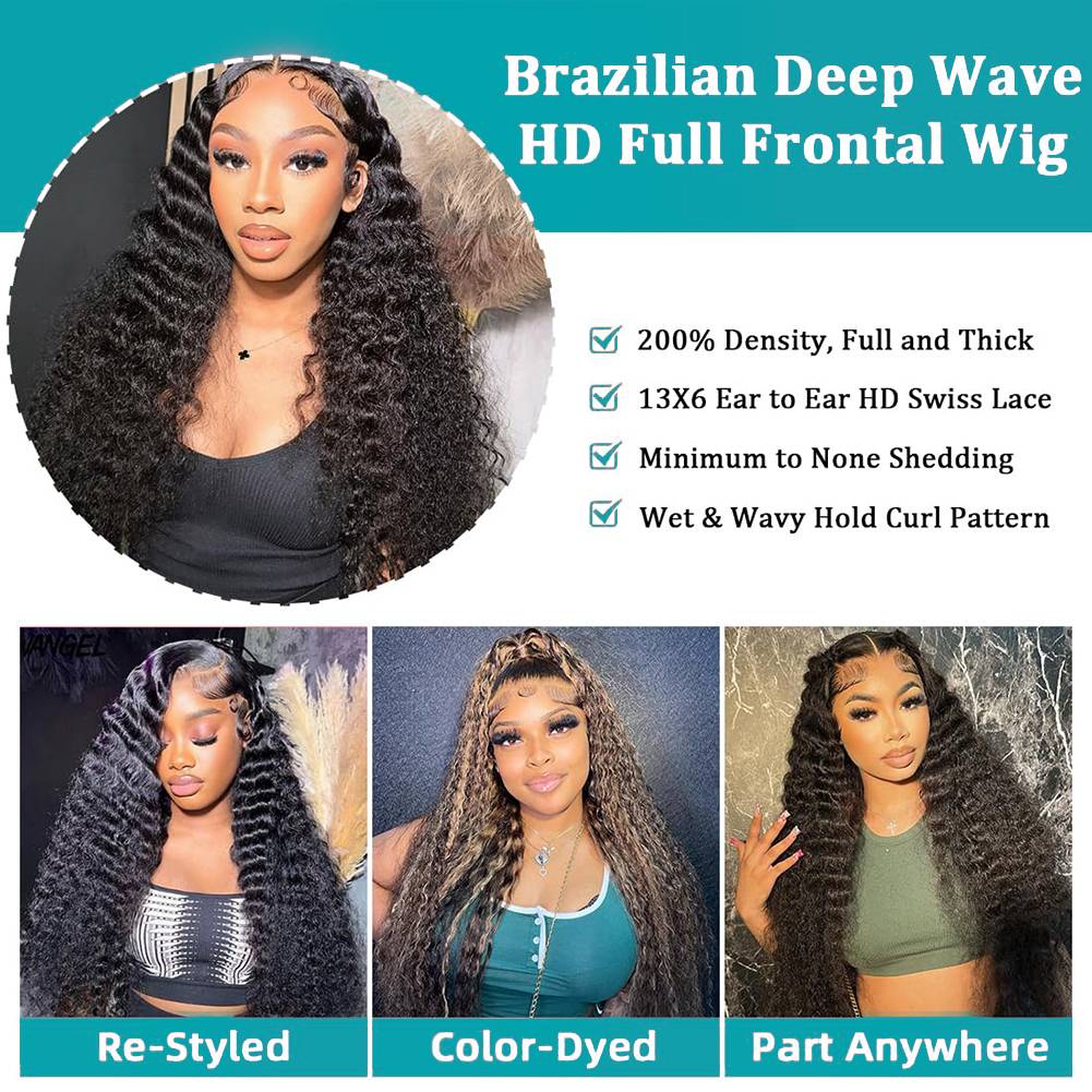 40 46 pollici onda profonda 13 - Lace Front Wigs recensione e prezzo