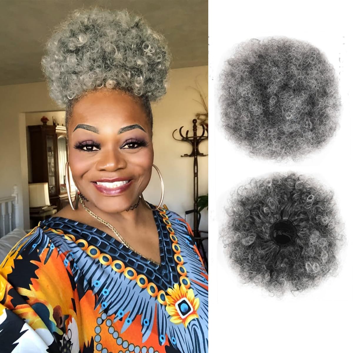Coda di cavallo afro con couli - Drawstring Afro Curly Puff Ponytail recensione e prezzo