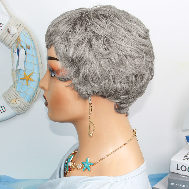 Parrucche Corte e Lisce in Cap - Short Pixie Cut Wig Human Hair Cheap recensione e prezzo