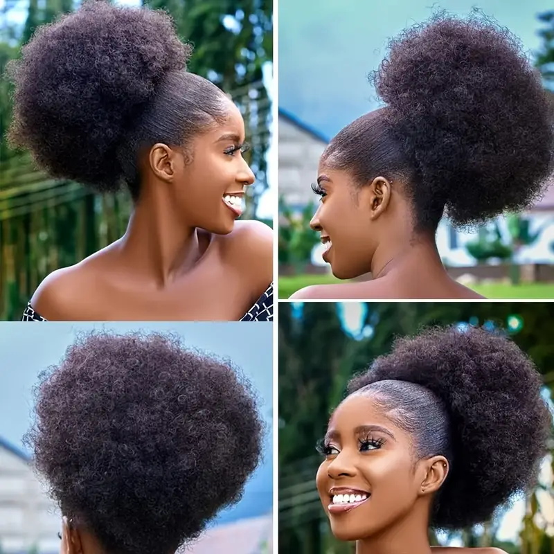 1pc da donna 10 pollici Afro c - Drawstring Afro Curly Puff Ponytail recensione e prezzo