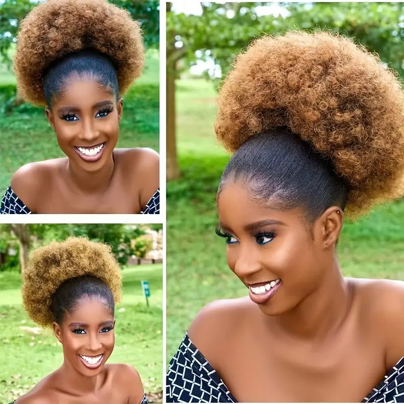1pc da donna 10 pollici Afro c - Drawstring Afro Curly Puff Ponytail recensione e prezzo