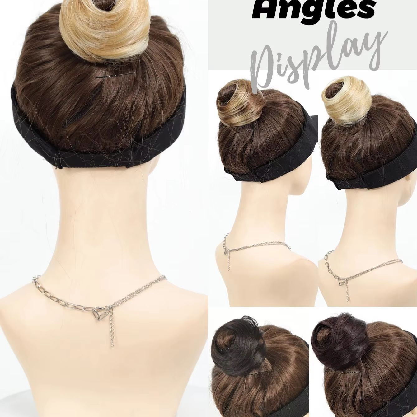 Fermaglio per capelli sintetic - Claw Clip Messy Bun Hair Piece recensione e prezzo