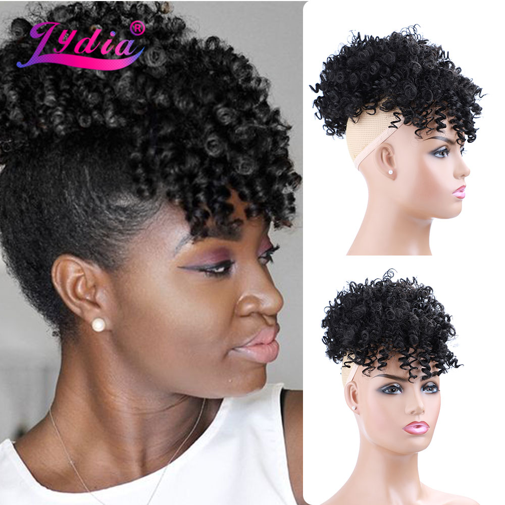 Lydia Coulisse Sintetica Alta  - Drawstring Afro Curly Puff Ponytail recensione e prezzo