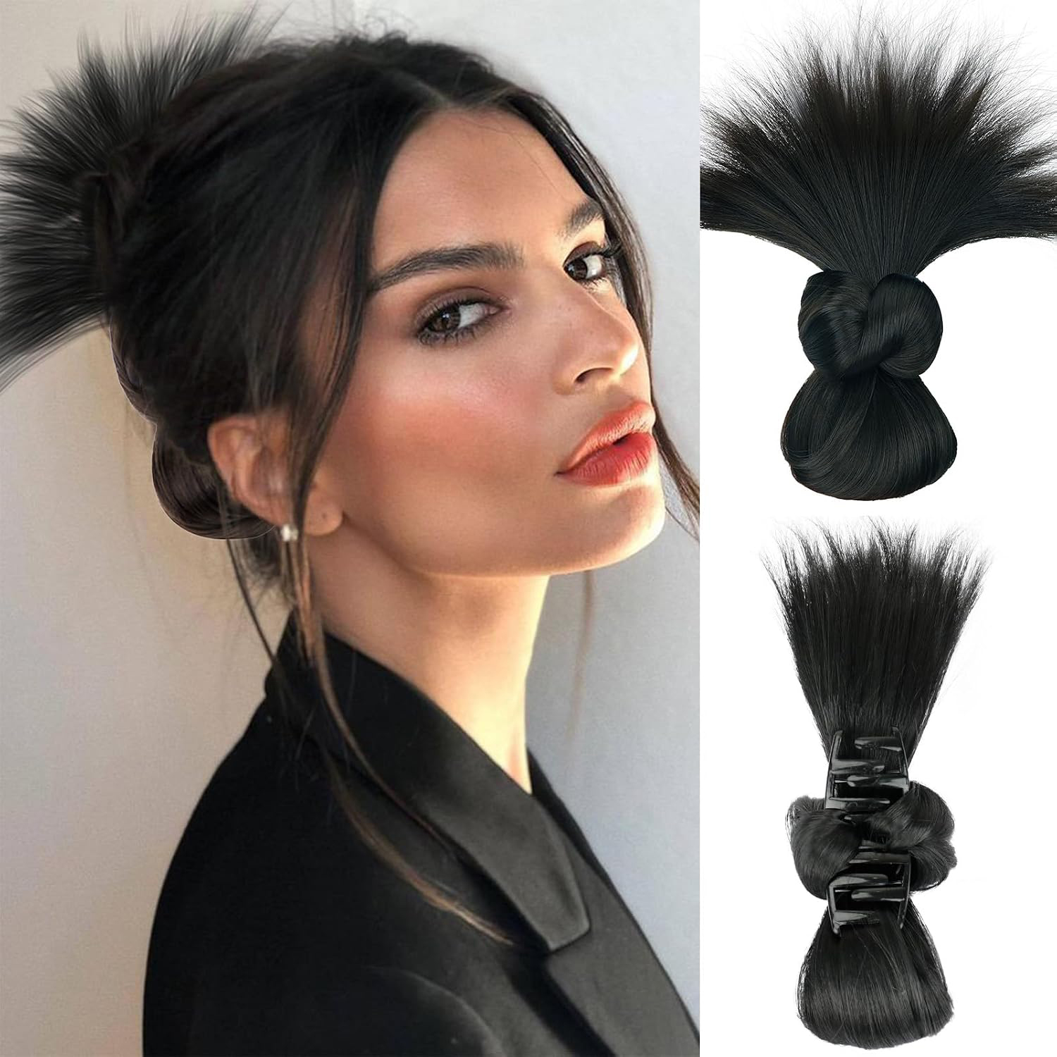 Chignon disordinato sintetico  - Claw Clip Messy Bun Hair Piece recensione e prezzo