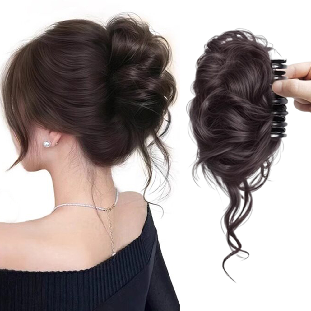 1 pz Elegante Chignon con Clip - Claw Clip Messy Bun Hair Piece recensione e prezzo