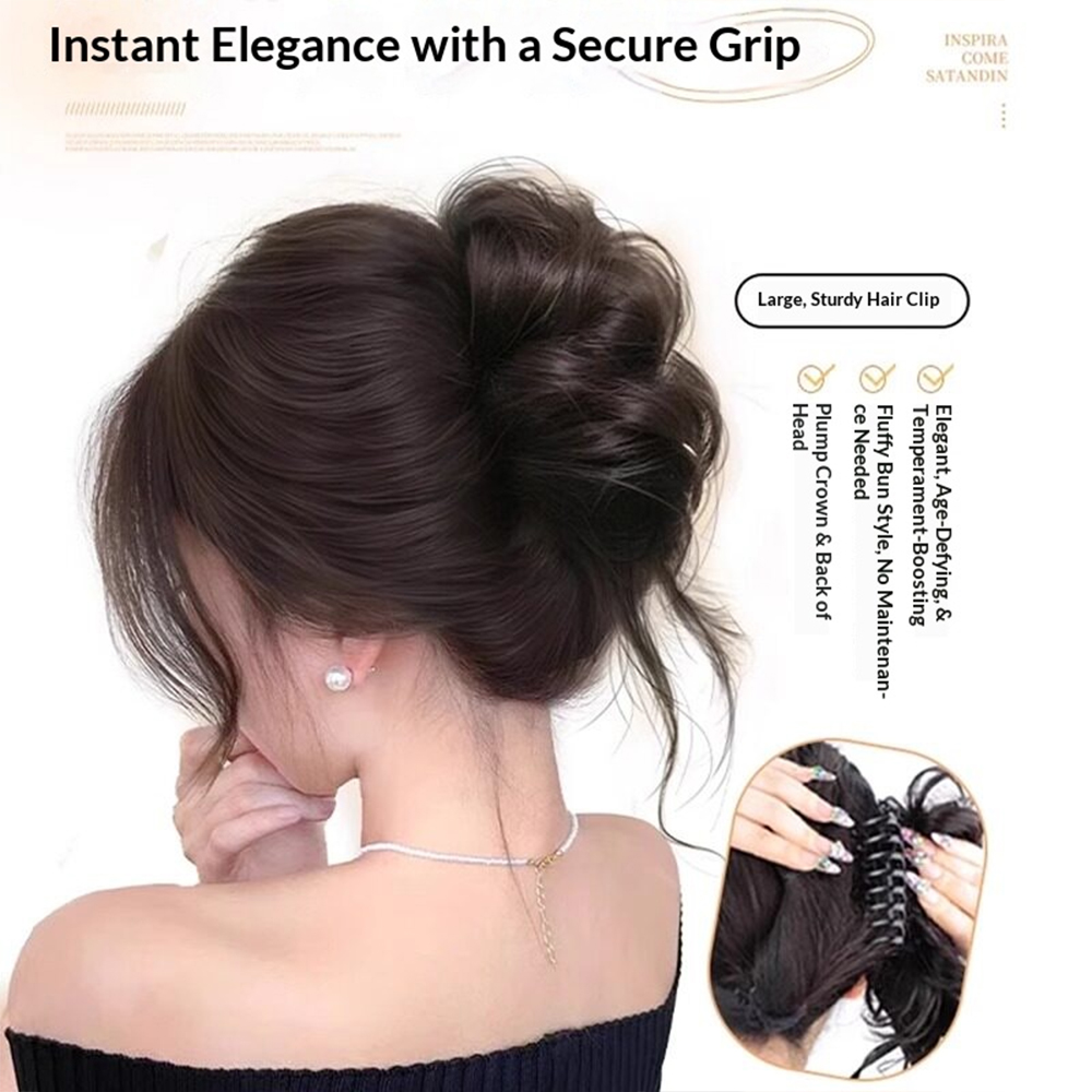 1 pz Elegante Chignon con Clip - Claw Clip Messy Bun Hair Piece recensione e prezzo